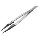 ESD Plastic Tip Tweezers, Style 242, Carbon PEEK Tips A242CP, Fine, 5.1" redirect to product page